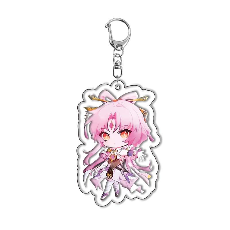 Honkai: Star Rail Yanqing Kafka Dan Heng Ngày 7 tháng 3 Arlan Jing Yuan Acrylic móc khóa schoolbag mặt dây chuyền trò chơi ngoại vi móc chìa khóa móc chìa khóa mặt dây chuyền