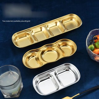 Chén Đựng Gia Vị/ Nước Chấm Bằng Thép Không Gỉ 304 Nhiều Ngăn Tiện Dụng