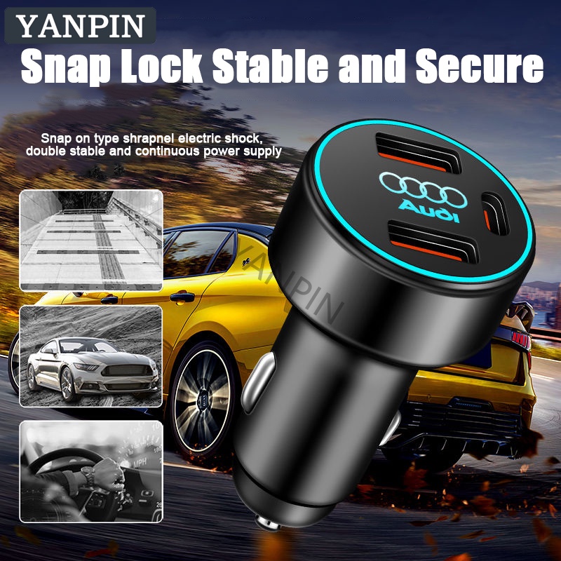 Bộ Sạc Xe Hơi audi 120w Sạc Siêu Nhanh a3 a4 a6 q3 q4 q5 tt