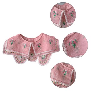Vipdeal1 Cổ Áo Giả Hình Hoa Mùa Thu Có Thể Tháo Rời Trang Trí Cho Nữ
