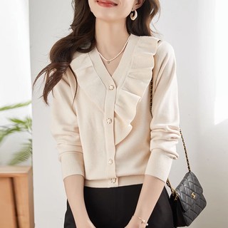 Áo sweater Tay Dài Cổ Chữ v Phong Cách Thời Trang Thu Đông Mới 2023