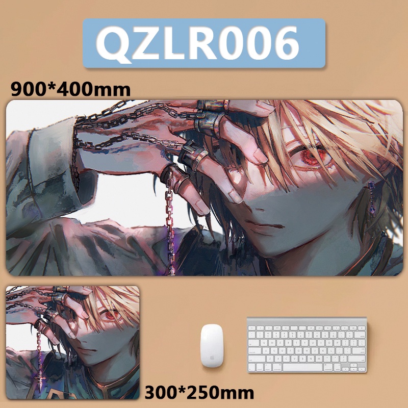 Hunter x Hunter Gon Killua Kurapik Hisoka Leorio Chrollo Phantom Troupe XXL Lớn Mousepad Bàn Phím Miếng Lót Chuột Miếng Lót