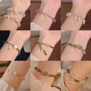 1 Vòng Tay Xỏ Hạt Màu Xám Xanh Dương Trung Hoa Sang Trọng Tinh Tế Làm Quà Tặng Thủ Công Cho Bạn Thân