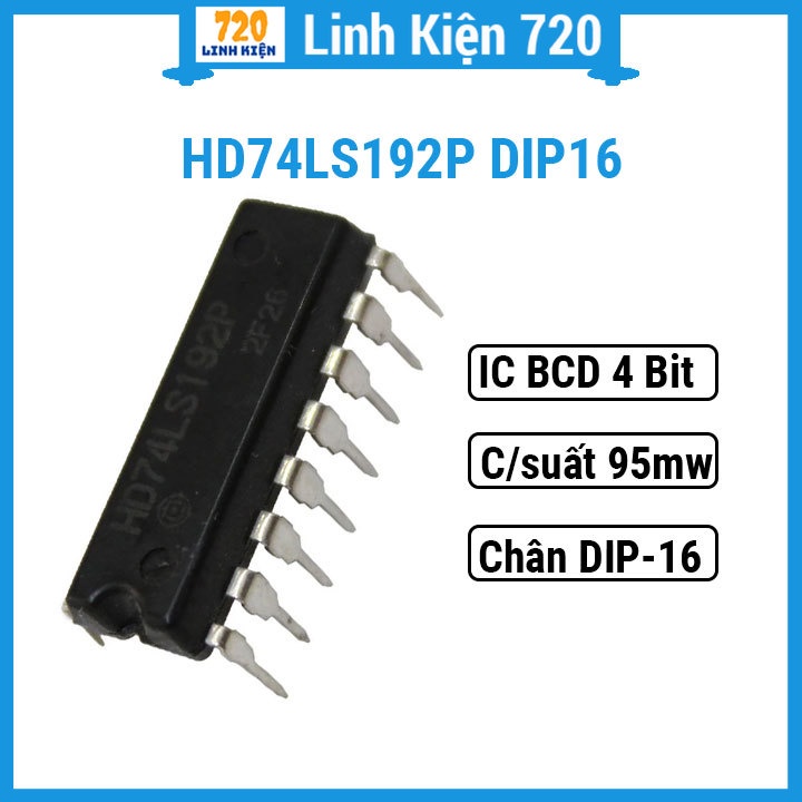 CHIP 74LS192 Decade Up/Down Counter with Clear DIP16 | Shopee Việt Nam