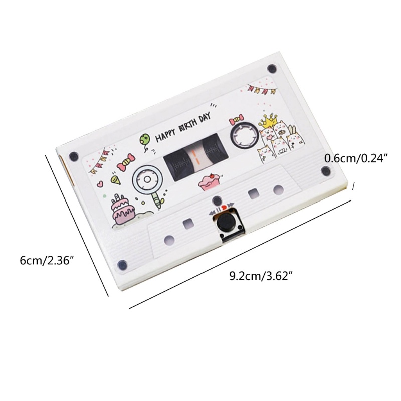 Thẻ chúc mừng trại Đầu ghi âm Thiết bị ghi hình băng Cassette Có thể ghi lại