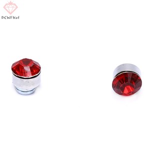[pcwfkef] Set 24 Khuyên Tai Nam Châm Tròn Đính Kim Cương Giả Mới
