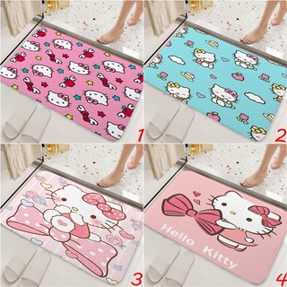 Thảm cửa Hello Kitty Quà tặng thiết thực cho bạn bè Phòng ngủ Văn phòng Trang trí nội thất Thảm trải sàn chống trượt (60x40CM)