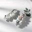 Mauropoli Kẹp ngọc trai nhỏ, kẹp mùa xuân Hàn Quốc cho nữ, phong cách đơn giản, mũ đội đầu