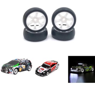 4 Bánh Xe Lốp Xe Trôi Nhựa Cứng Cho Wltoys 284131 K969 K989 P929 Mini-Z Mini-Q Mini-D 1 / 28 RC Xe Nâng Cấp Các Bộ Phận