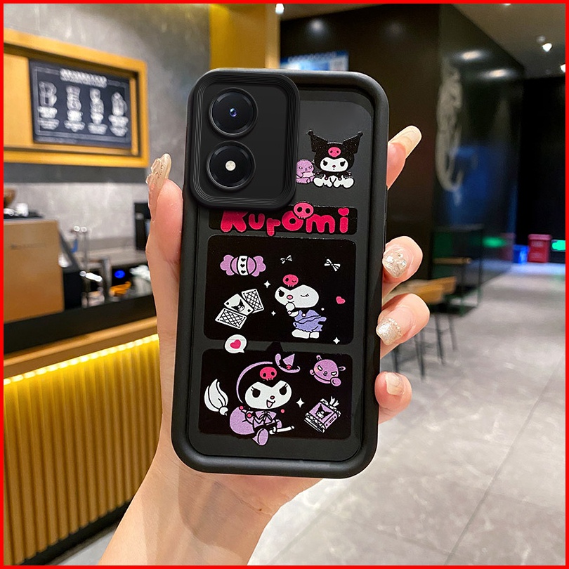 ốp lưng Vivo Y02s Ốp Điện Thoại tpu Màu Đen Cá Tính Cho Vivo Y02s TY