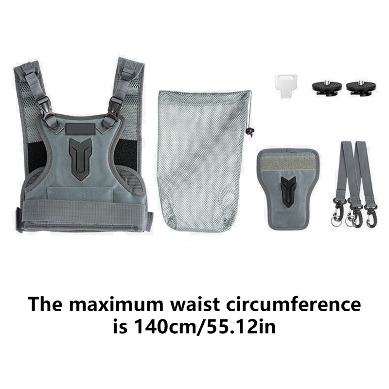 Áo vest nịt ngực máy ảnh thoáng khí GODD cho hai máy ảnh có hệ thống tháo nhanh