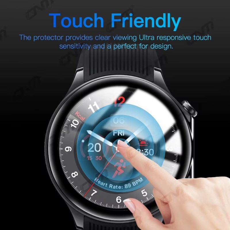 3 Phim Kính Cường Lực Cạnh Đen Cong Trong Suốt 500D HD Cho Garmin Forerunner 965 955 945 265 255 245 165 158 45S 265S 255S 255M 245M Tấm Bảo Vệ Màn Hình Đồng Hồ Chống Cháy Nổ Năng Lượng Mặt Trời