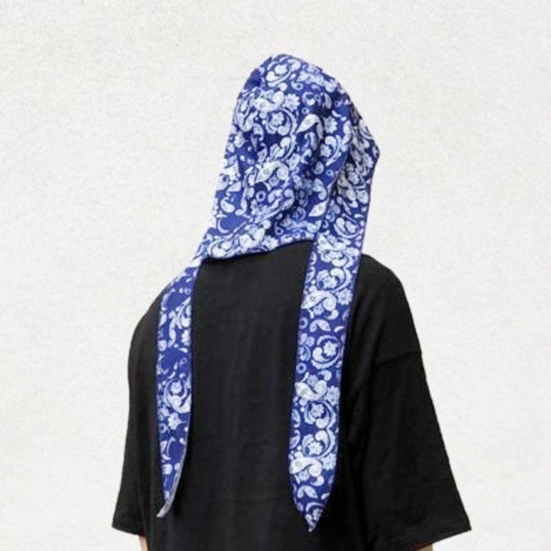 Bầu Trời HIPHOP Durag Bandana Đầu Khăn Turban Cho Nữ Phong Cách Đường Phố Turban Unisex Đầu Quấn Bandana