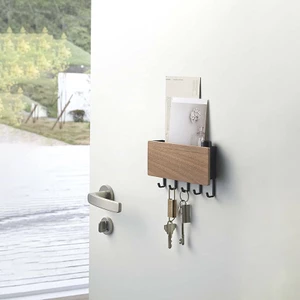 Lối vào Lối vào Giá đỡ chìa khóa treo tường Móc khóa không thủng Móc chìa khóa Móc treo đồ lặt vặt bằng gỗ đa chức năng Giá lưu trữ phía sau cửa