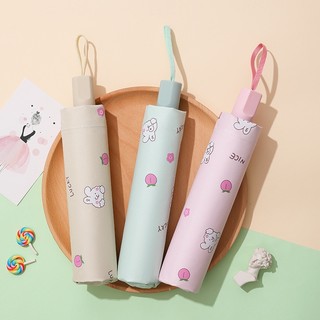 Dù mini che nắng mưa gấp gọn hình thỏ xinh xắn