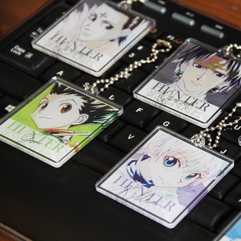 Manga Factory Hunter Mặt dây chuyền Killua Sisoko Kuro Kurapika Acrylic Chuỗi hạt Móc khóa Mặt dây chuyền