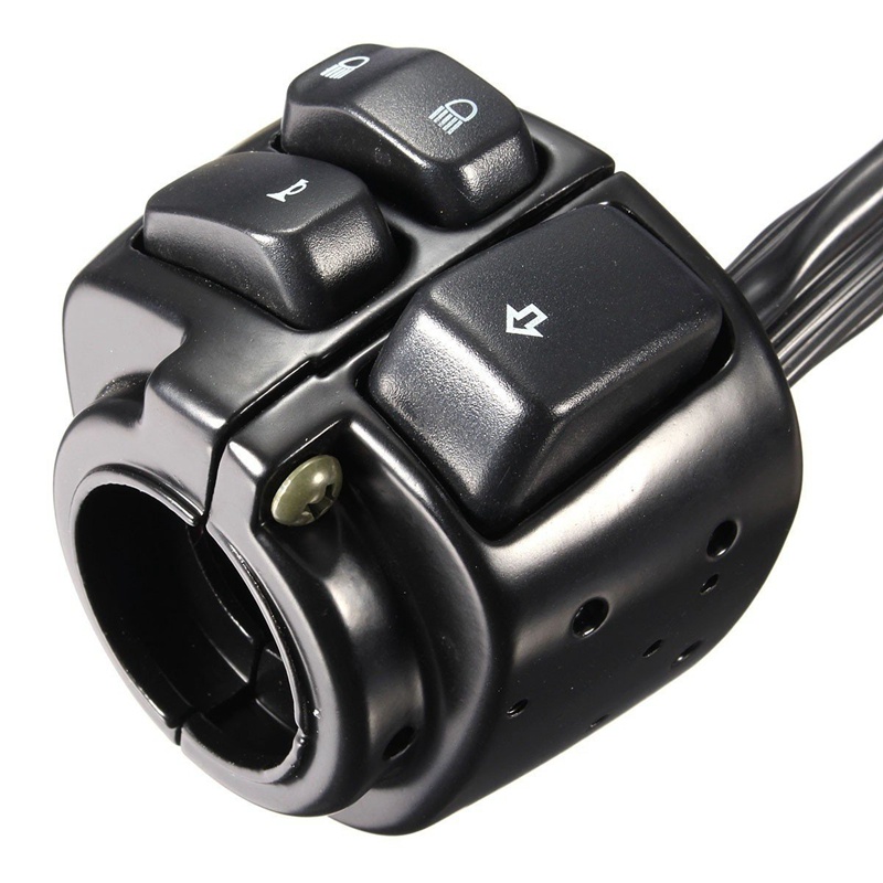 1 Cặp Công Tắc Đèn Điều Khiển Tay Lái Xe Máy (25mm) Có Dây Cho Harley