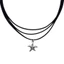 XGB Dây Buộc Lên Ngôi Sao Mặt Dây Chuyền Vòng Cổ Cho Nữ Sao Biển Mặt Dây Chuyền Choker Y2K Trang Sức