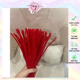 Kẽm Nhung Loại 1 Làm Hoa Handmade Màu Pastel Lông Dày Mịn AG.FASHION