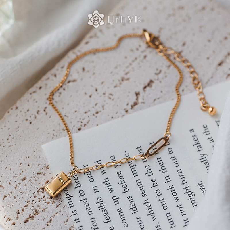 Qr Lắc Chân Thép Titan 18k Thời Trang Cho Nữ Mới