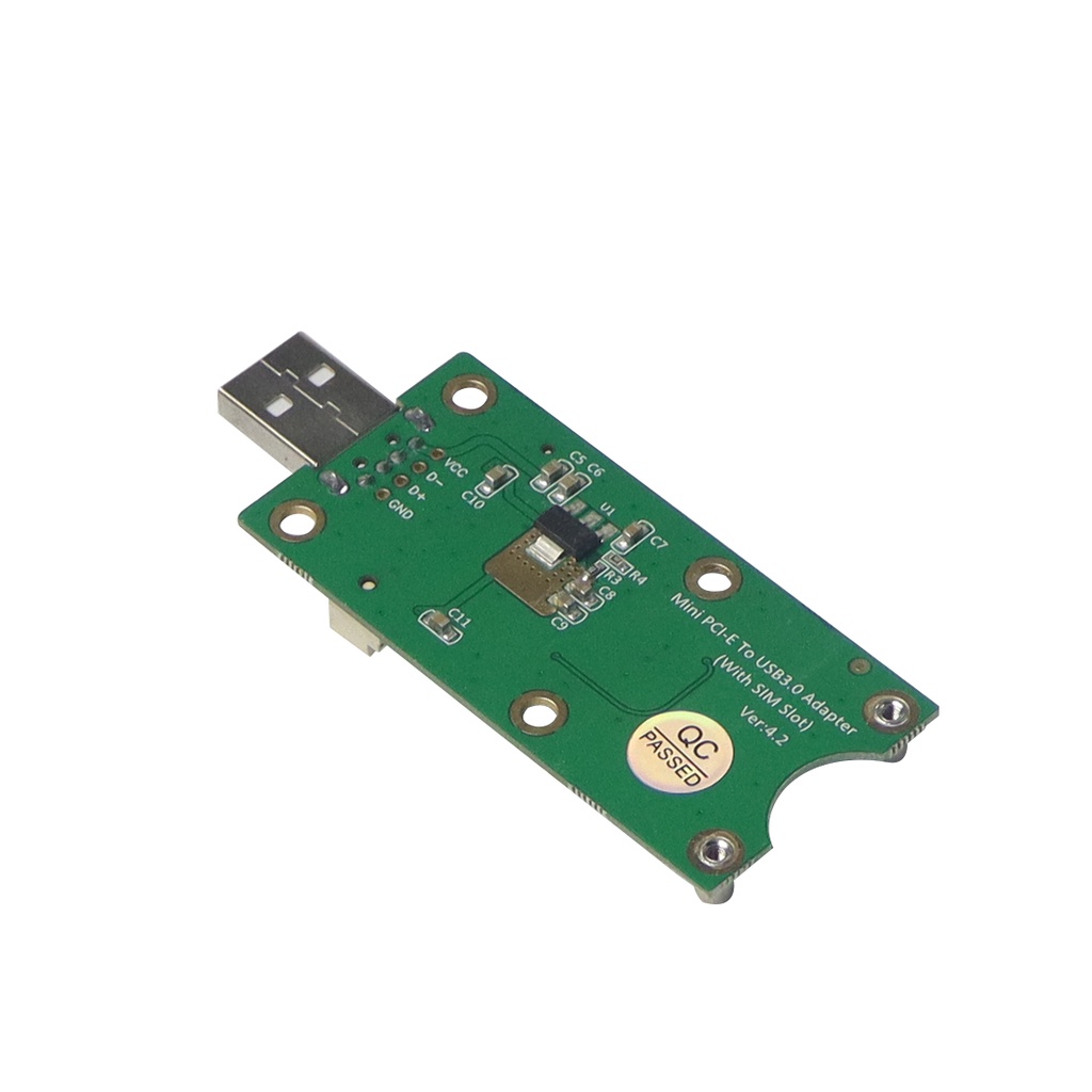 Thẻ Chuyển Đổi Pcie wwan Sang usb 2.0 Kèm Khe Thẻ sim Cho wwan / lte module 3g / 4g huawei em730 / samsung zte