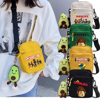 [Hàng Tại Chỗ] Túi Đeo Chéo canvas roblox Hoạt Hình Chống Thấm Nước Tiện Lợi Dành Cho Trẻ Em