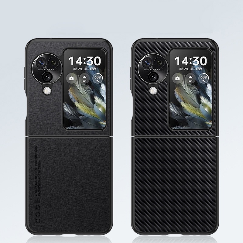 Dành cho OPPO Find N3 Flip Ốp điện thoại bảo vệ họa tiết da thời trang