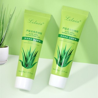 Gel tẩy tế bào chết lô hội Facial Body Mud Scrub Làm sạch dưỡng ẩm Làm sạch chăm sóc da Sản phẩm làm đẹp ღ Pink Girl Bling Makeup Look