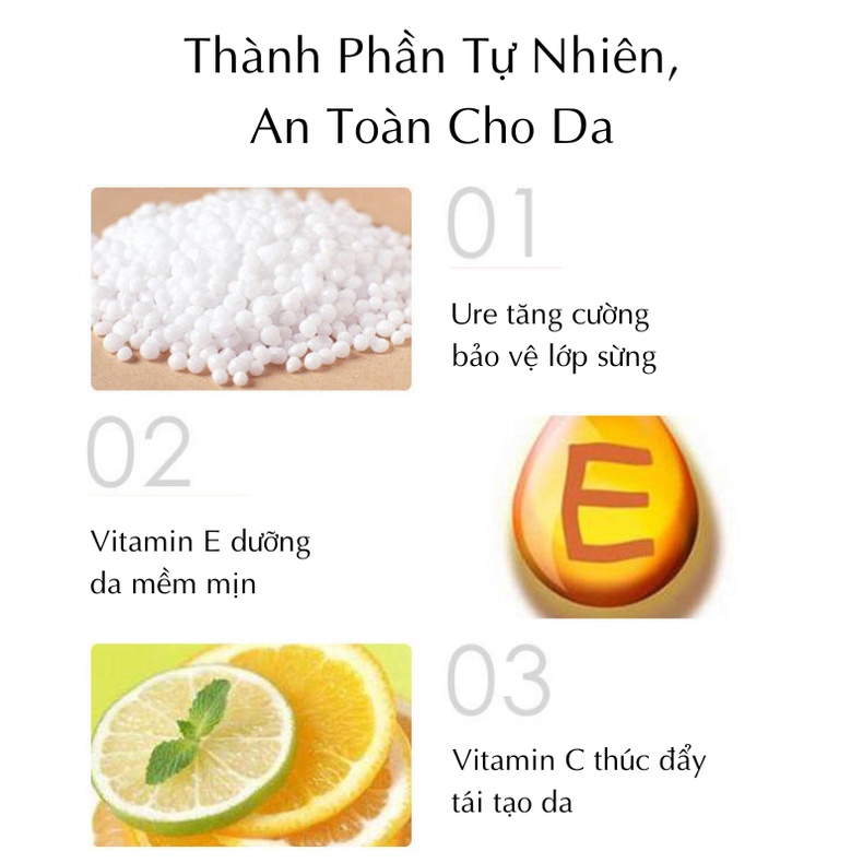 Kem Dưỡng Da Chân Vitamin E Giúp Dưỡng Ẩm, Chống Nứt Nẻ, Khô Ráp, Chai Sần, Hồi Phục Gót Chân Nứt Nẻ, Dưỡng Da Mềm Mịn