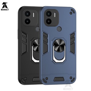 Ốp Điện Thoại Cứng Viền TPU Dẻo Mỏng Nhẹ Kèm Giá Đỡ Nhẫn Từ Tính Chống Sốc / Rơi Cho Redmi A1 Plus / A2 Plus