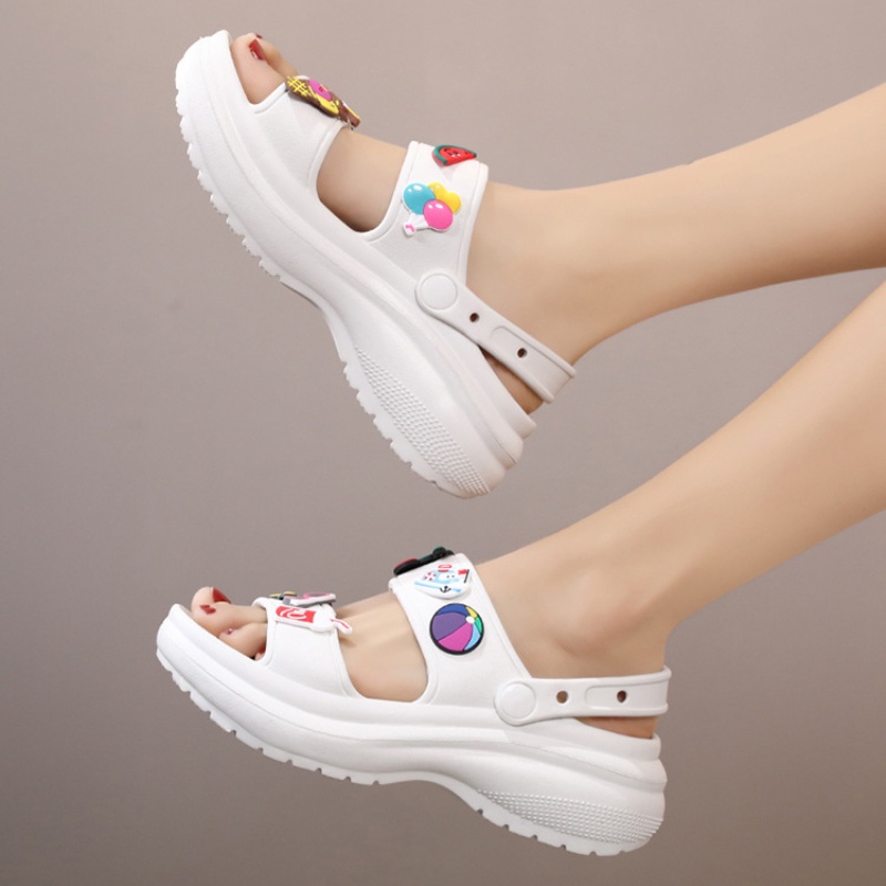 Sandal Cao Gót Hở Ngón Đế Xuồng Mẫu Mới 2022 Phong Cách Hàn Quốc Thời Trang Đi Biển Mùa Hè Cho Nữ