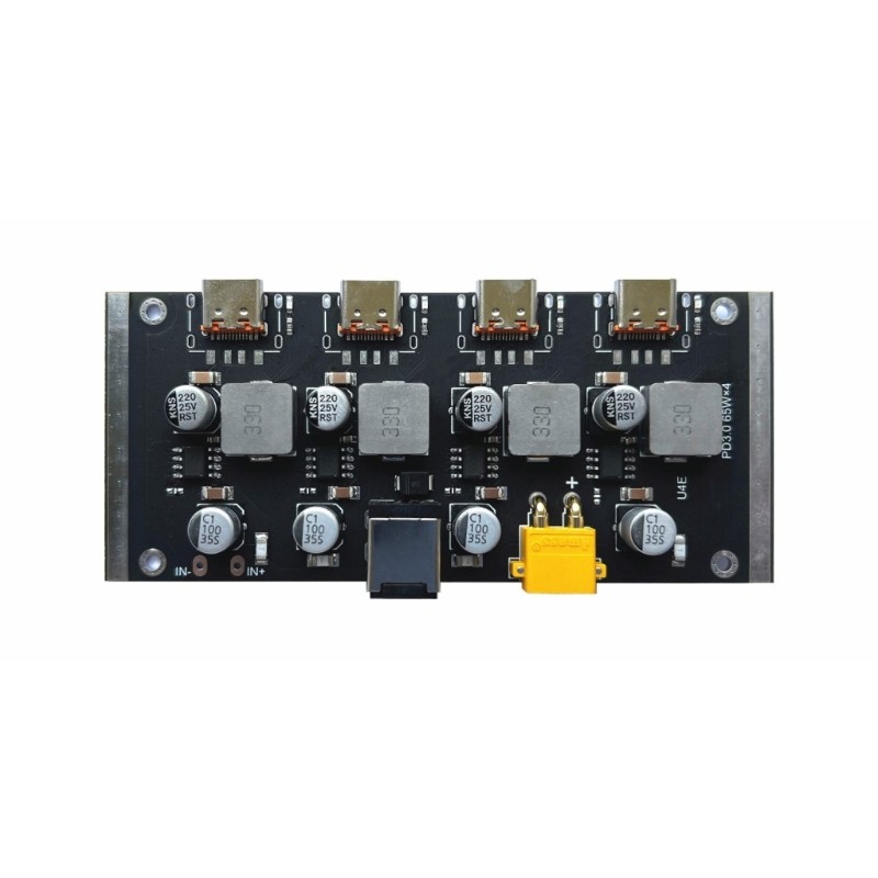 IOR 4 Way 65W Mô-đun sạc nhanh Bảng bảo vệ sạc Giao diện 4 chiều Type C