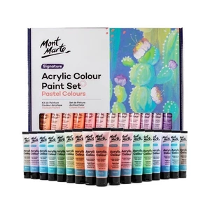 Bộ màu Acrylic Mont Marte Colour Pastel Paint Set Signature 36pc x 36ml - TẠP HÓA KR