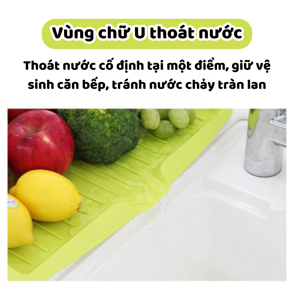 Khay Thoát Nước Nhà Bếp Silicone Richouse Đa Năng, Úp Chén Đĩa Ráo Nước Nhanh Khô