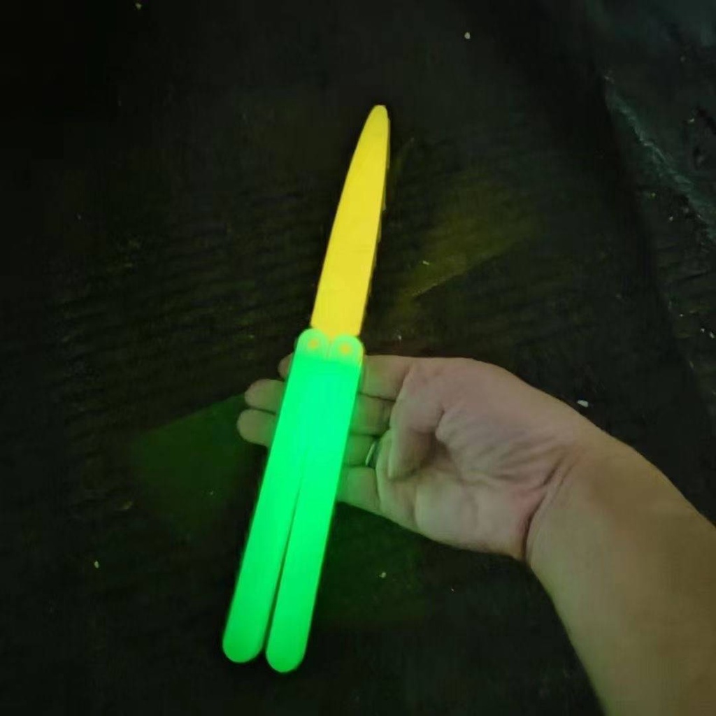 SQ3 Dạ Quang Cà Rốt Trọng Lực Nhảy Củ Cải Balisong Quà Tặng Cho Trẻ Em Bướm Dao Benchmade Giảm Căng Thẳng Fidget Đồ Chơi QS3
