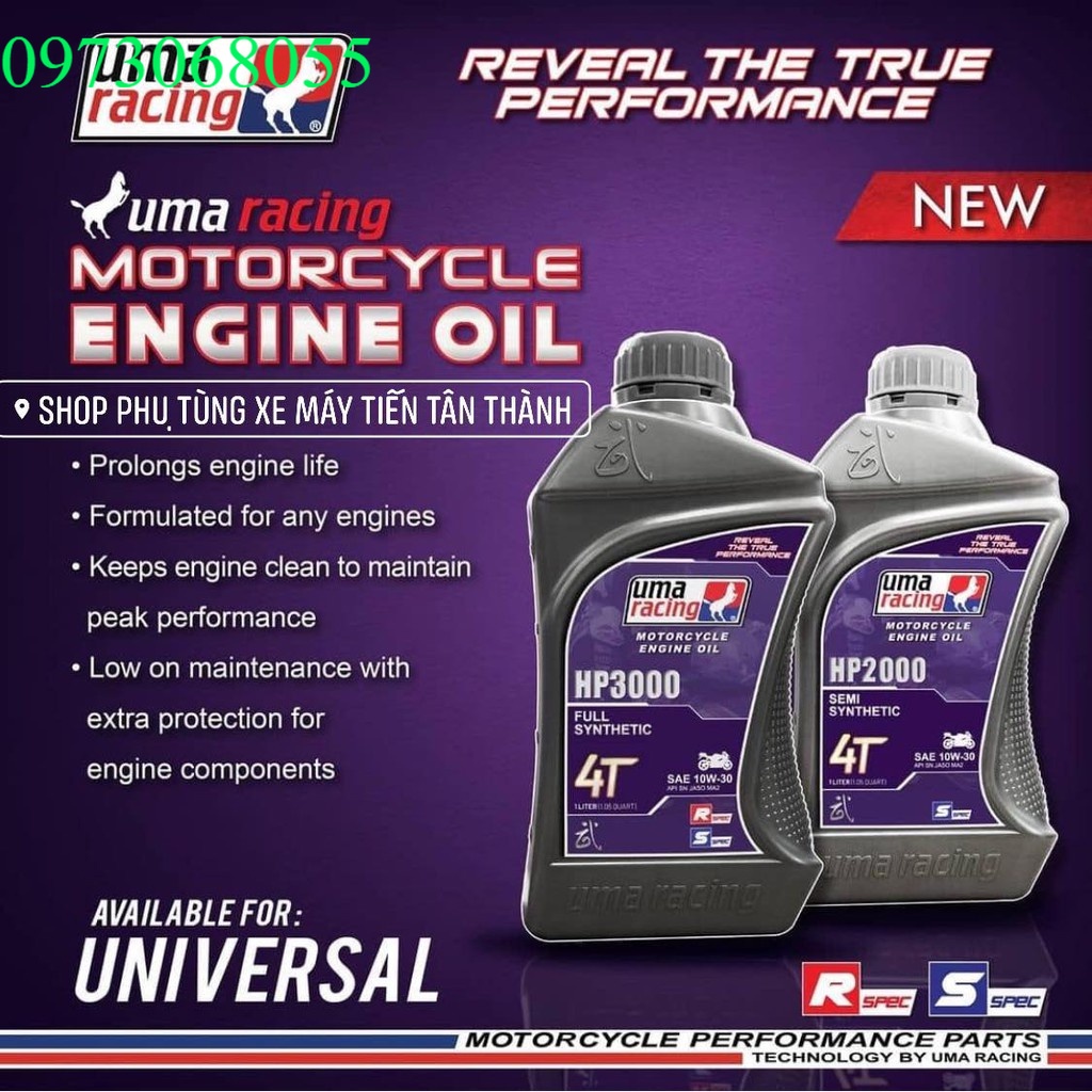 Dầu nhớt động cơ Uma Racing - Engine Oil 4T XE SỐ_TAY GA cty tân thành ...