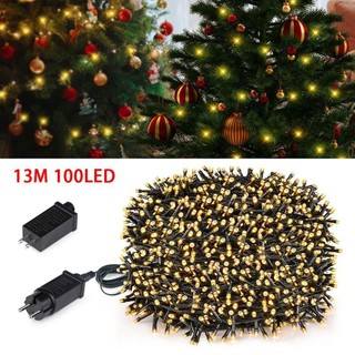 FANIELLAPOWELL 1 Cái Đèn Trang Trí Giáng Sinh, Vòng Hoa Cổ Tích 13M 100LED Đèn Dây LED, 24V Trắng Ấm Nhiều Màu IP65 Đèn Trang Trí Tiệc Chống Thấm Nước