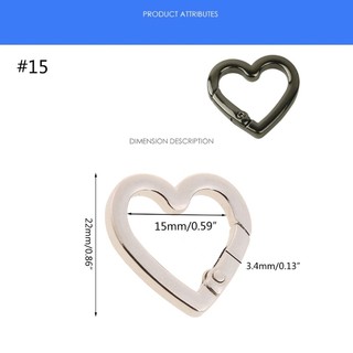 Btm Carabiner Trái Tim Kẹp Khóa Lò Xo Snap Móc Khóa Phím Tổ Chức Kẹp