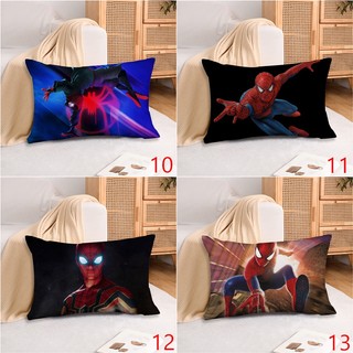 Vỏ gối hình chữ nhật Spider Man Marvel Vỏ gối Sofa Polyester in một mặt Trang trí nhà cửa (Không có lõi)