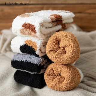 THI Tất Đáng Yêu Cho Nữ Làm Dày Cashmere Giữa Ống Tất Ngọt Ngào Bé Gái Mềm Mại Ấm Áp Ngoài Sàn Mặc Tất VN