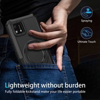 Dành Cho Realme C20 C11 2021 C12 C15 C21 C25 C21Y C25Y Ốp điện thoại Có Giá Đỡ Vòng PC Cứng Mặt Sau Mềm TPU Edge Quân Sự Chống Rơi Vỏ Mỏng Chống Sốc
