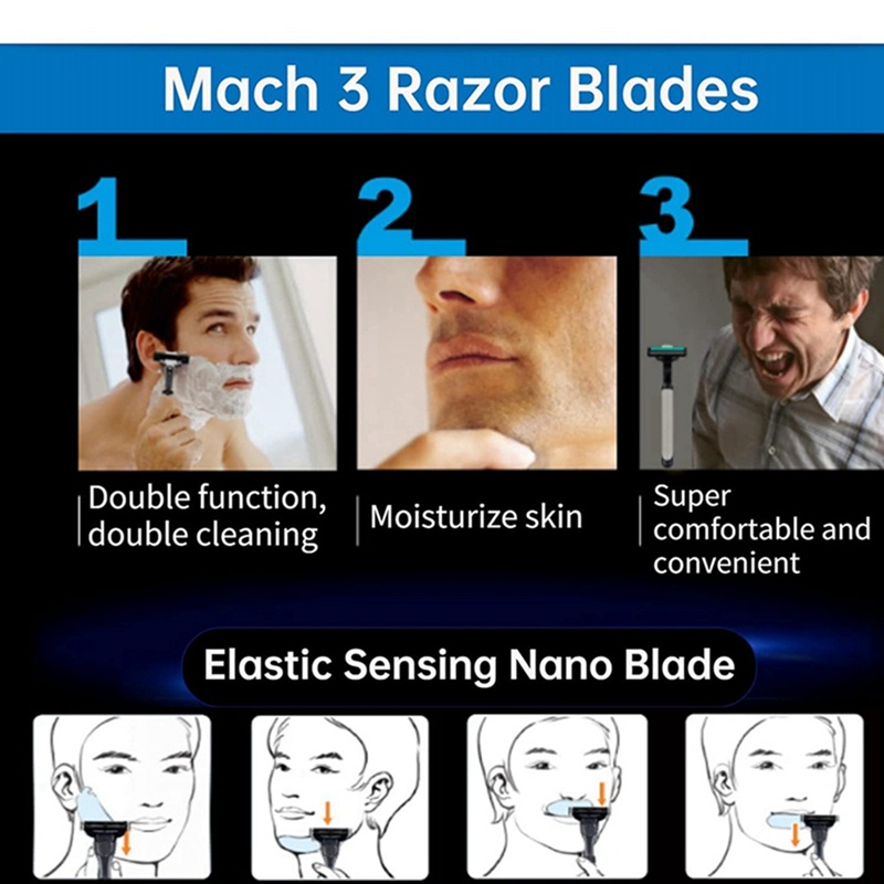 20 Chiếc Lưỡi Dao Cạo Đổ Lại Lưỡi Dao Bằng Tay Nạp Lại Cho Dao Cạo Gillette Mach 3