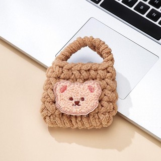 Vỏ túi đựng tai nghe STABFOAM, Tai nghe đan mềm, Hộp sạc Bluetooth sang trọng mềm mại di động dễ thương cho AirPods 1 2 / AirPods 3 Pro2