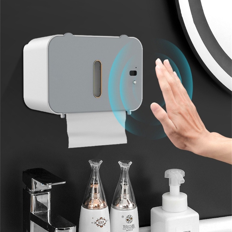 Cinna Tường Cảm Biến Tự Động Hộp Đựng Khăn Giấy Cảm Ứng Hộp Đựng Giấy Vệ Sinh Cho Phòng Tắm Khăn Giấy Giá Vệ Sinh Accesso