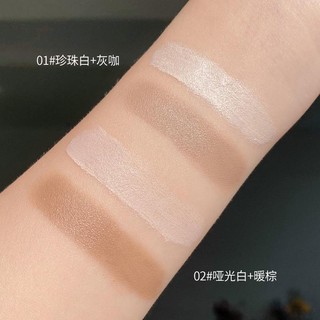 NOVO Bút Highlight Tạo Khối 2 Đầu Dạng Thỏi Kem Bắt Sáng Tạo Khối Trang Điểm Gương Mặt 2 Trong 1