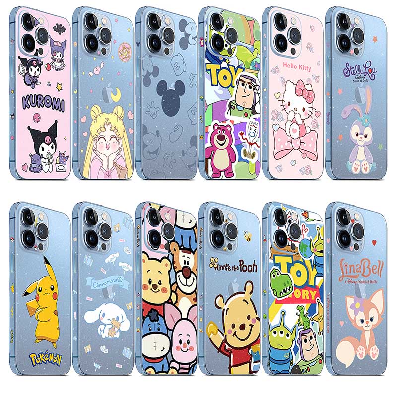Hoạt Hình Miếng Dán Bảo Vệ Lưng Trong Suốt Cho iphone 15 pro max iphone15 15pro 15promax
