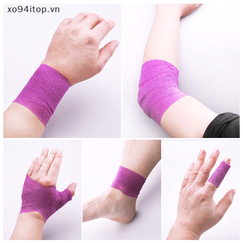 Xoitop Băng Quấn Thể Thao Bằng Vải Không Dệt Co Giãn Tự Dính Hỗ Trợ Cổ Chân / Đầu Gối / Vai / Tay vn