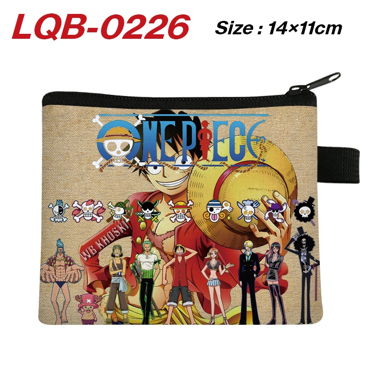 One Piece Luffy Trẻ Em Hoạt Hình Anime Ví Đựng Tiền Xu Ví Đựng Thẻ ID Tín Dụng Đựng Túi Tai Nghe Túi Bé Trai Ví