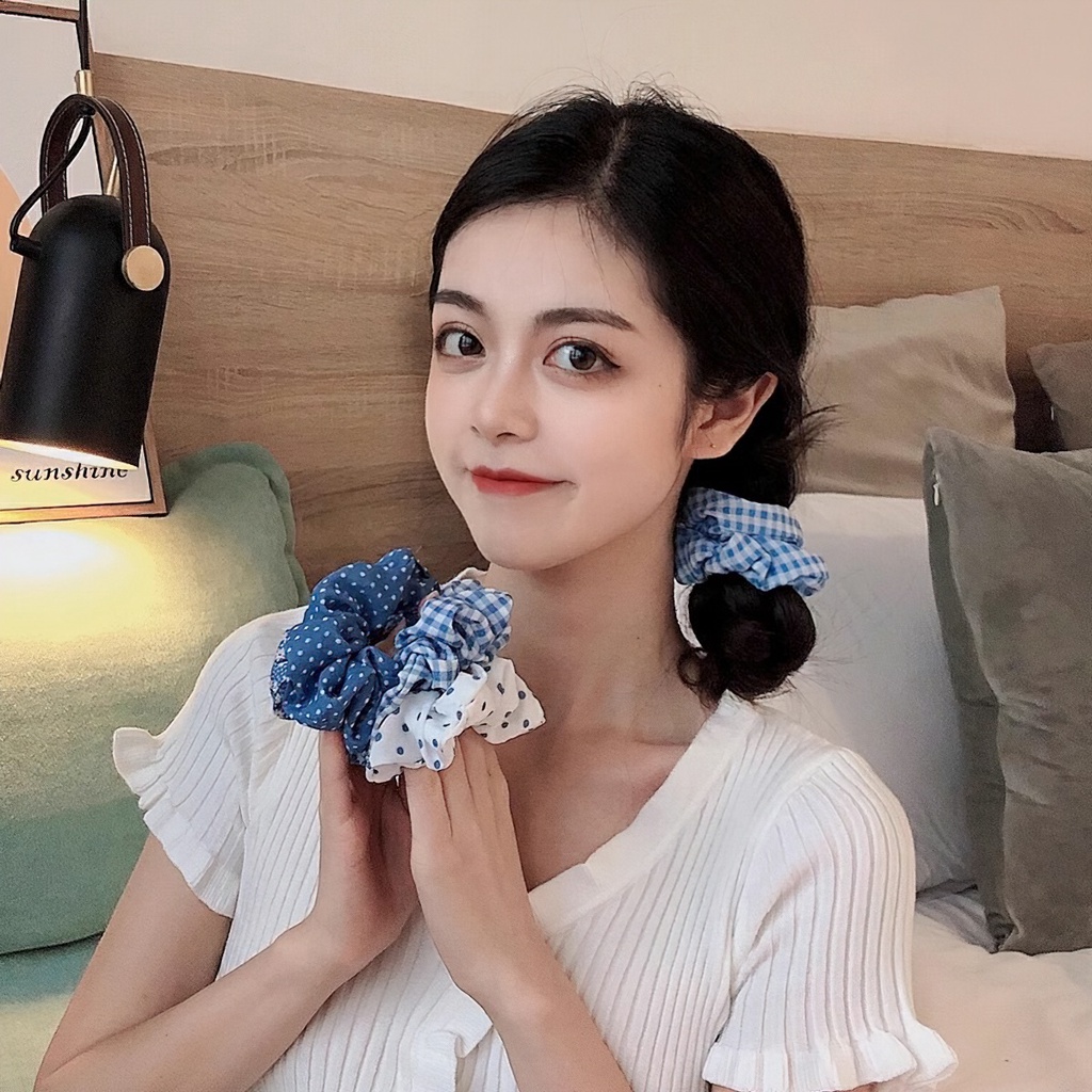 Dây Buộc Tóc Sọc Thời Trang Hàn Cho Nữ