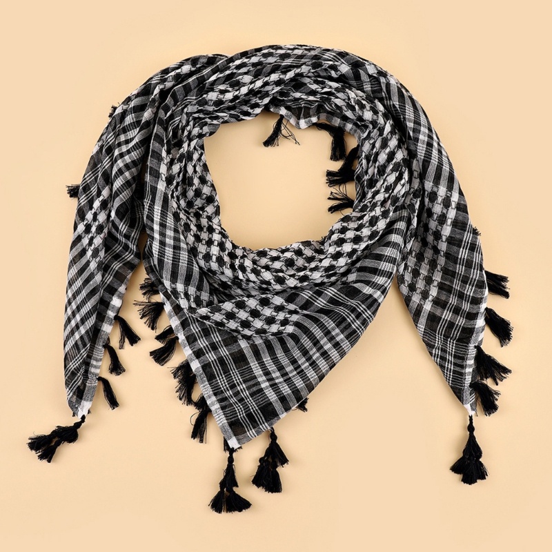 DASBSUG Hồi giáo Ả Rập Keffiyeh Shemagh Khăn trùm đầu Ả Rập Dubai Jacquard Khăn choàng cổ
